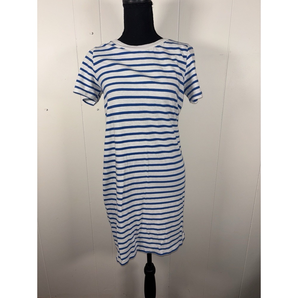 Current/Elliott The Beatnik Blue & White Stripe T Shirt Dress‎ Size 0